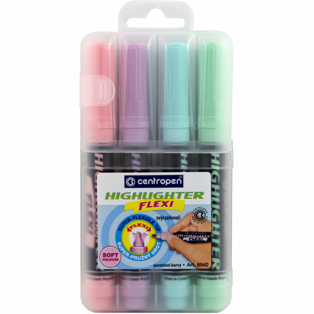 

Маркер Centropen набор Highlighter 1-5 мм, 4 шт (8542/4 SE)