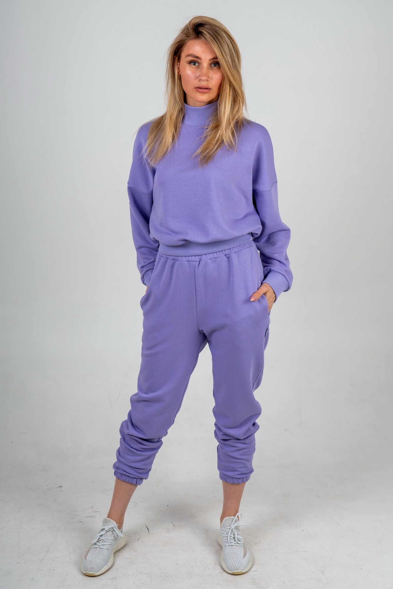 

Свитшот из 3-нитки петли Caroline  лавандовый, Свитшот из 3-нитки петли Caroline XS лавандовый