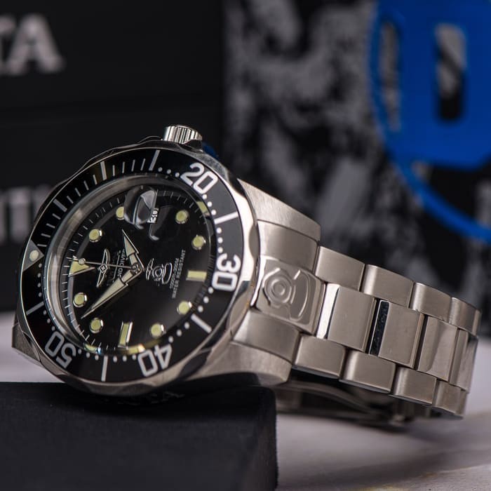 

Мужские механические часы Инвикта Grand Diver Black 3044, в стиле Rolex