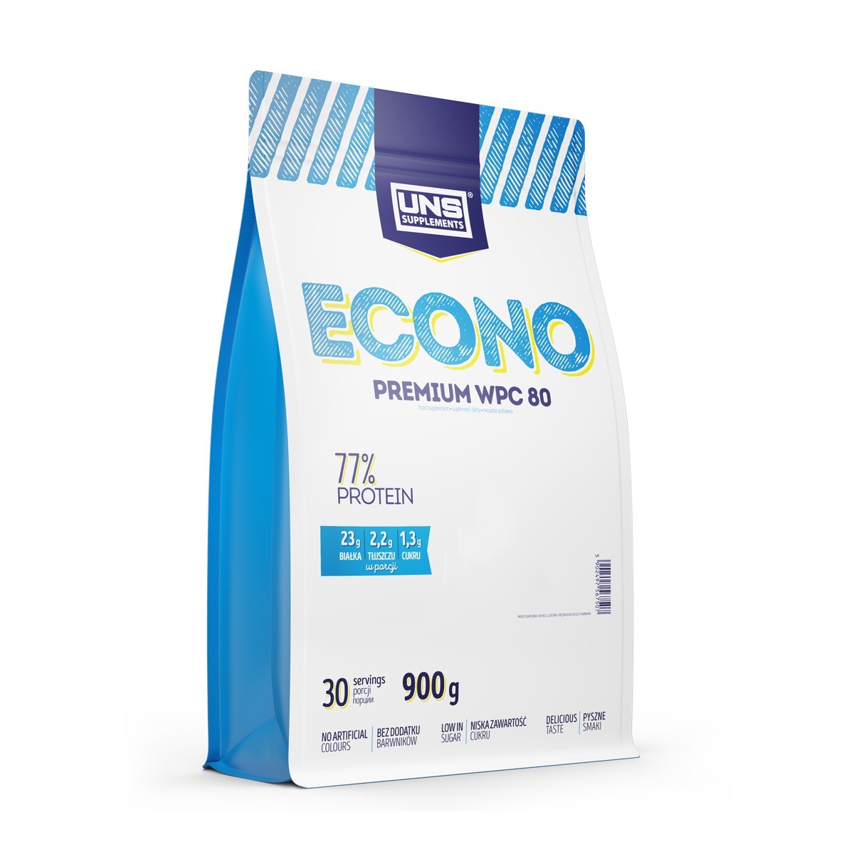 

Протеин концентрат UNS Econo Premium 900g White Chocolate Strawberry