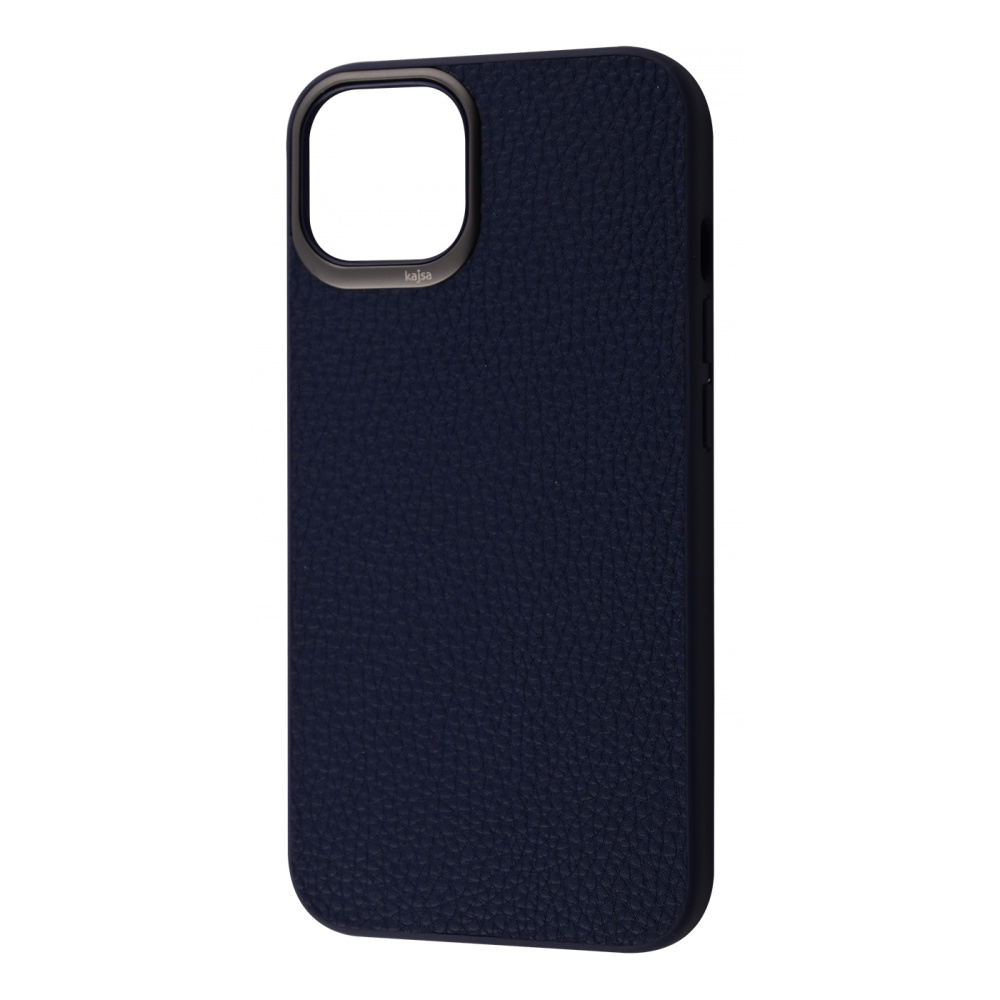 

Чехол Kajsa Grainy Leather iPhone 13 Pro blue Синий