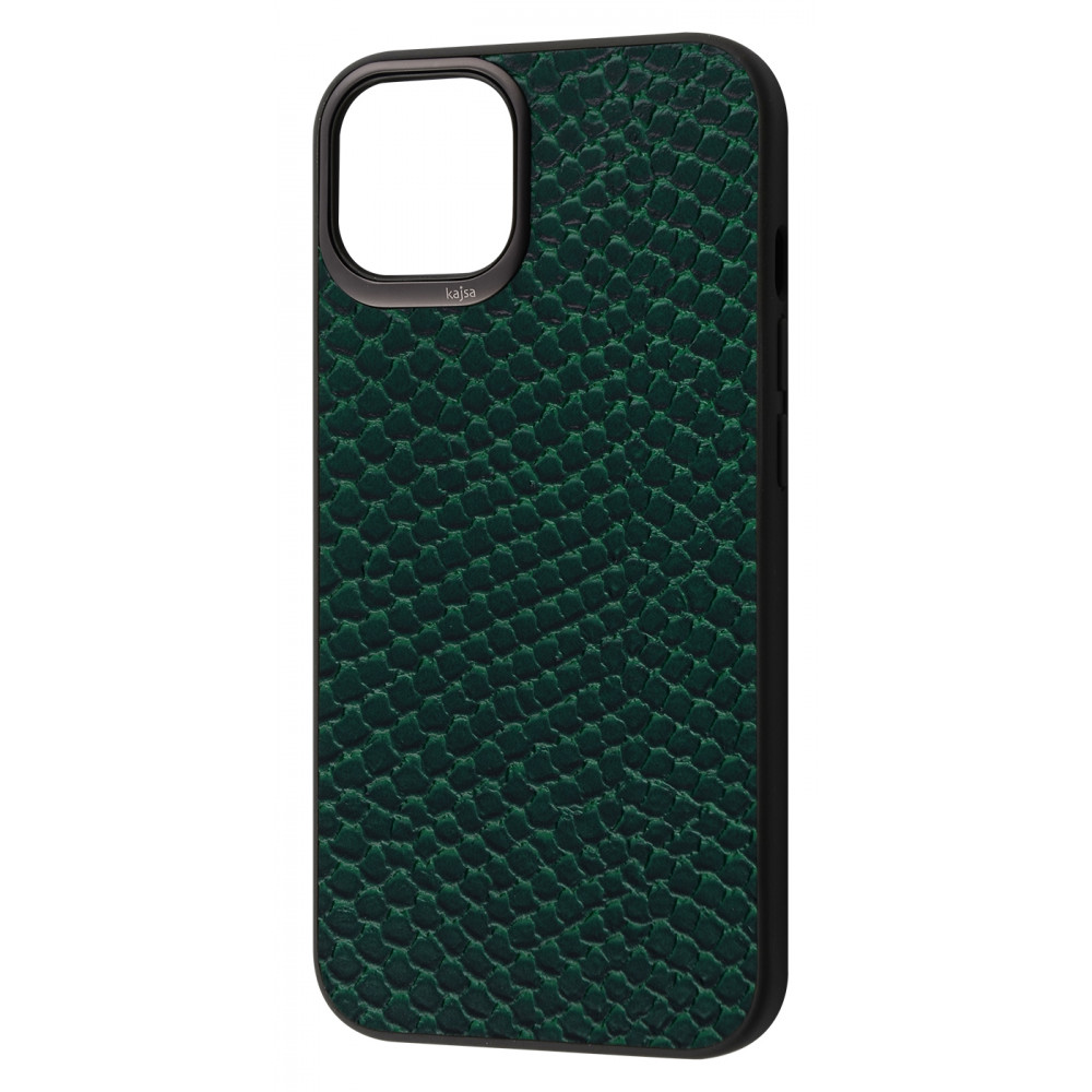 

Чехол Kajsa Crocodile Leather iPhone 12/12 Pro green Зеленый