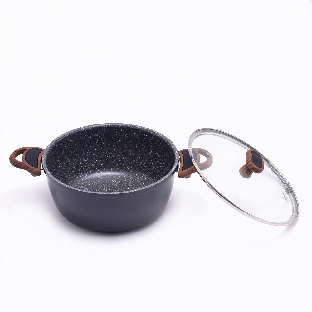 

Кастрюля GIPFEL Pola 24 см 4.3 л черная (2669)