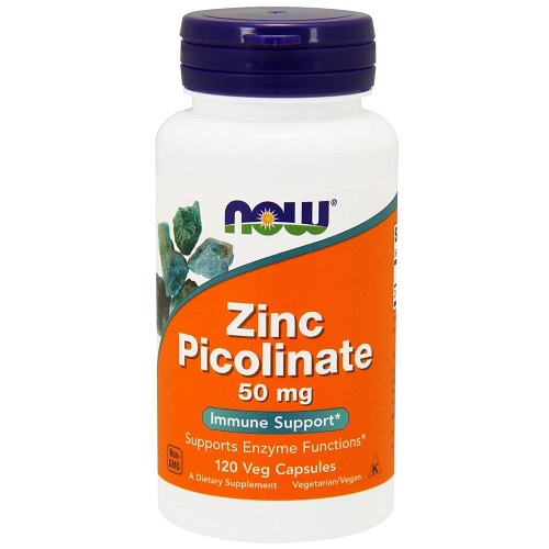 

Цинк NOW Zinc Picolinate 50mg, 120 caps