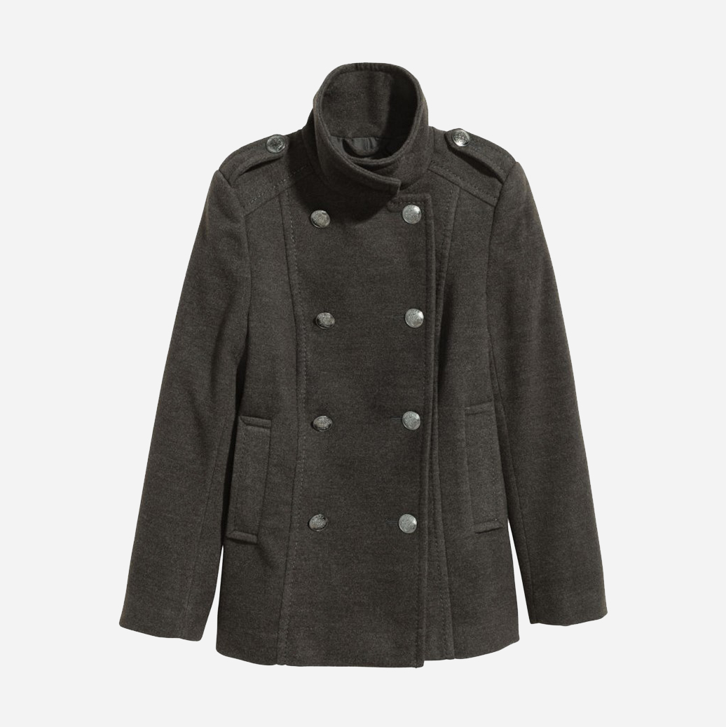 

Пальто H&M 3hm01110037  Темно-серое, Пальто H&M 3hm01110037 42 Темно-серое