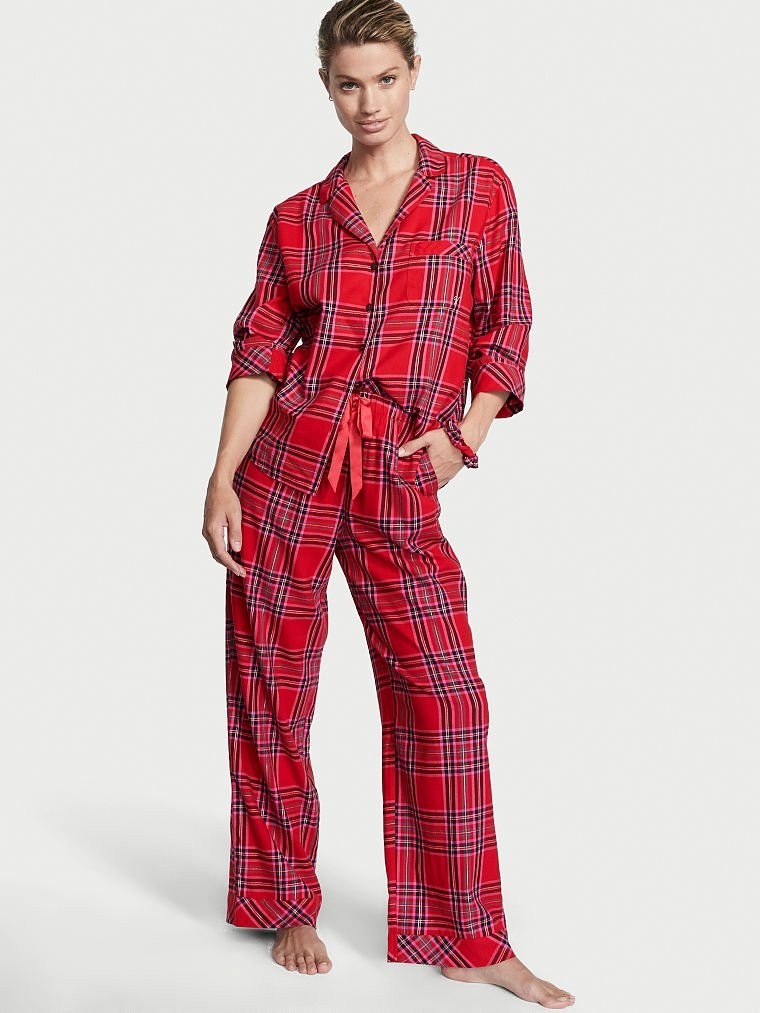 

Пижама фланель Victoria' Secret 817-384-1  Красная, Пижама фланель Victoria's Secret 817-384-1 S Красная