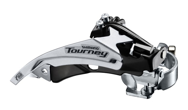 

Переключатель перед. 42T под трубу 34,9мм в+н/тяга нижн. хомут SHIMANO FD-TY500