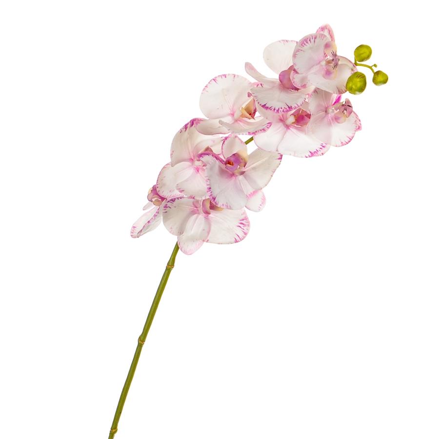 

Набор из 3 единиц. Цветок "Орхидея" бело-розовая 1 м (силикон) (8100-021), Elisey
