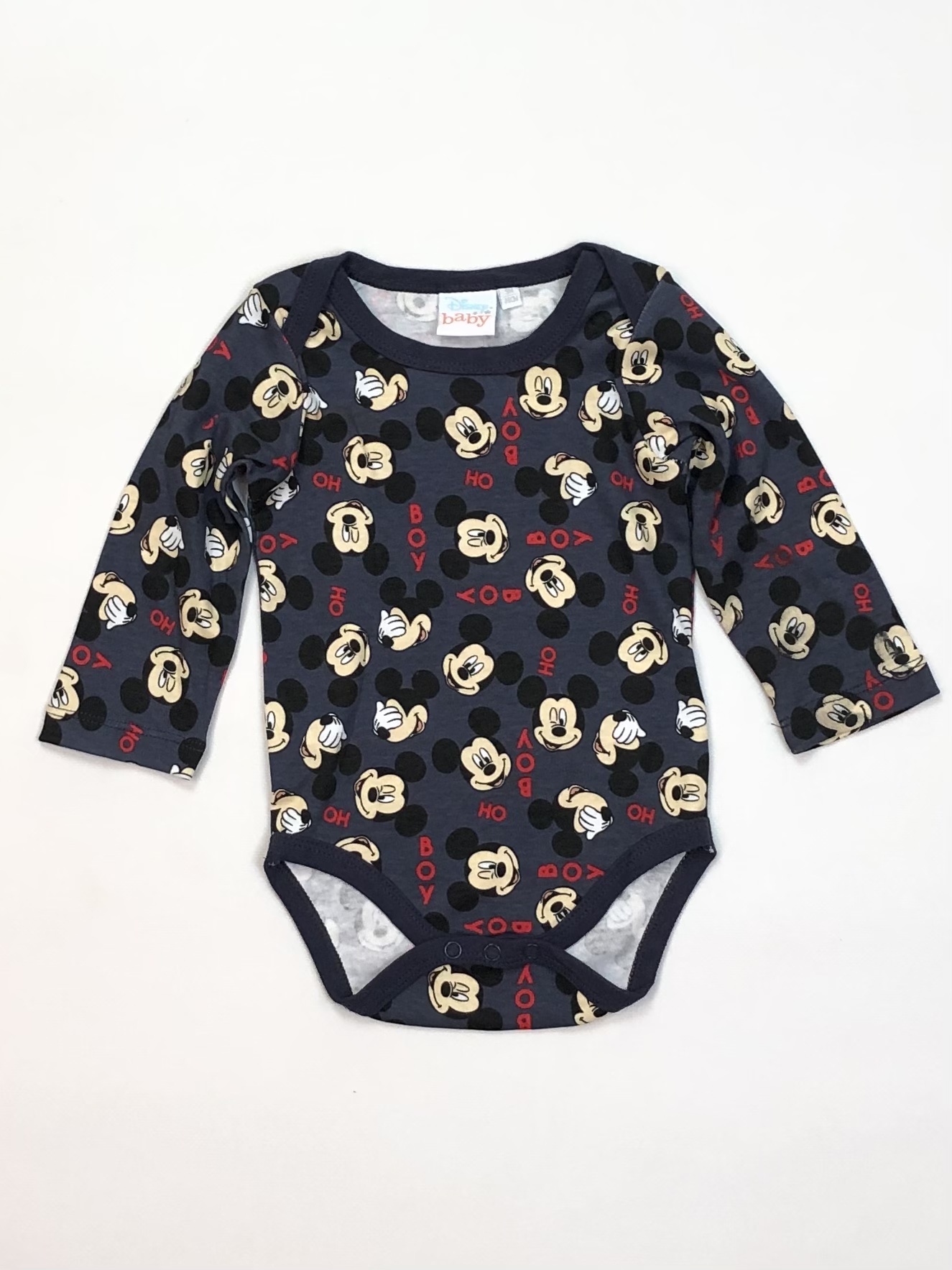 

Боди Disney Mickey Mouse 62 см Графит с красным