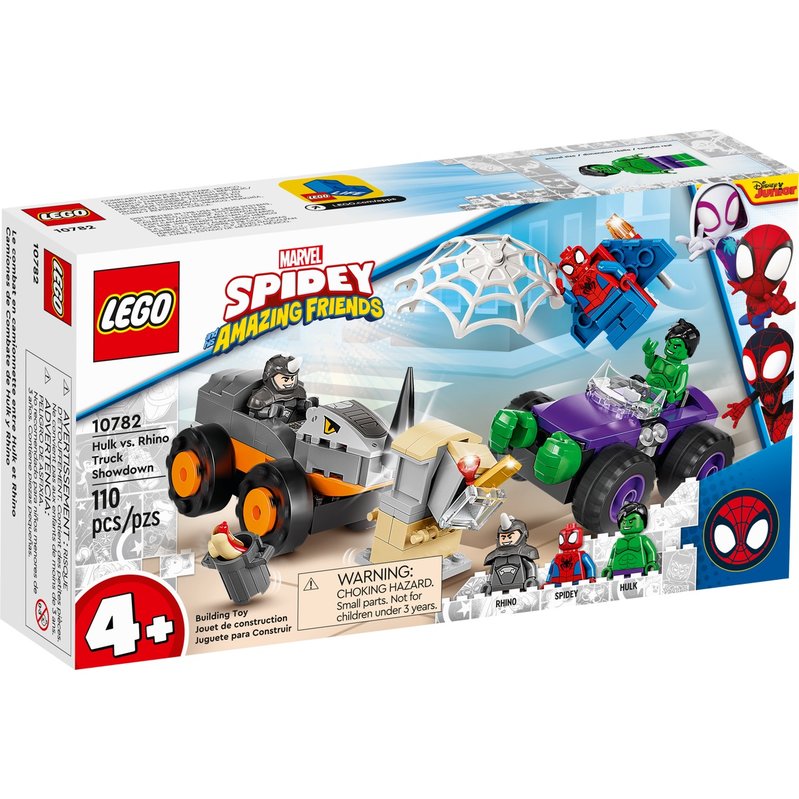 

Конструктор LEGO Spidey Схватка Халка и Носорога на грузовиках (10782)