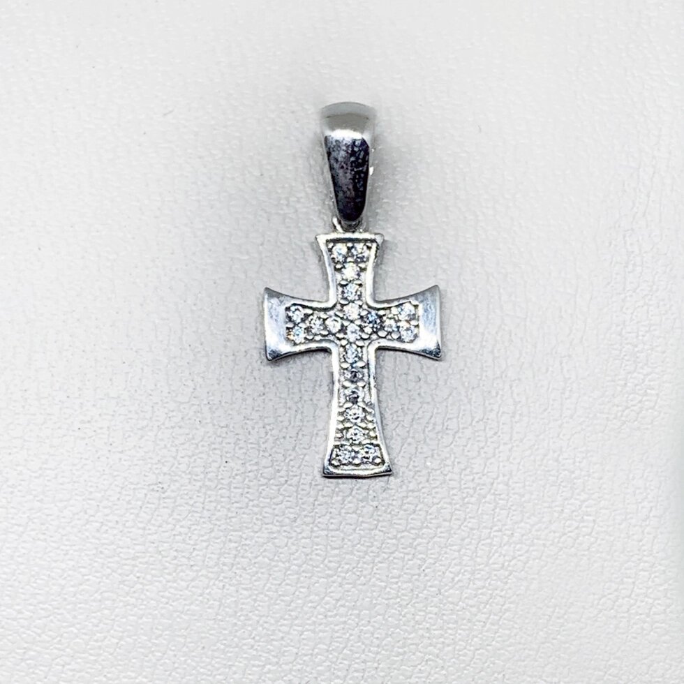 

Крест серебряный с кубическим цирконием 0,72 г