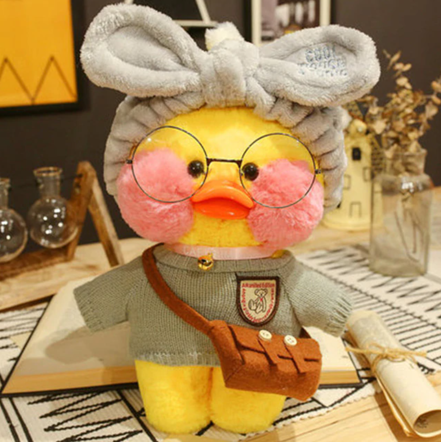 

Мягкая уточка с очками Лалафанфан (Lalafanfan Duck) 30 см, Mod 2
