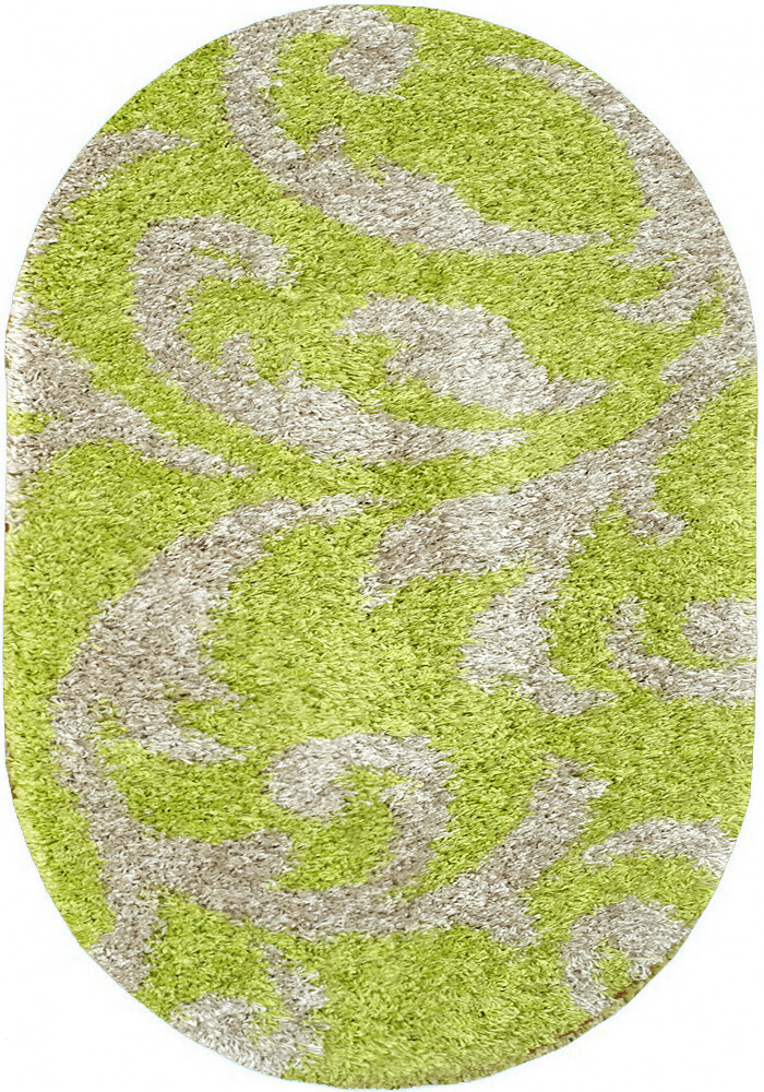 

Ковер с высоким ворсом Loca 9161A l-green овал 1.60x2.30