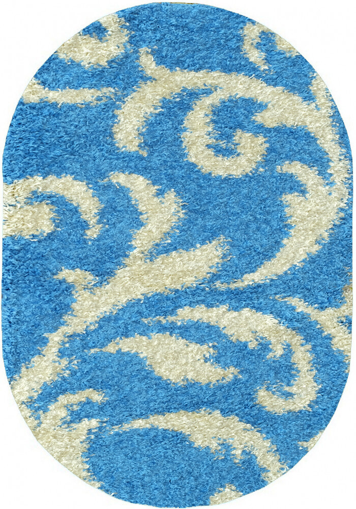 

Ковер с высоким ворсом Loca 9161A blue овал 1.20x1.70