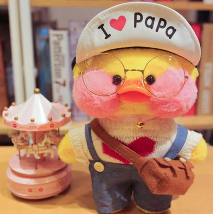 

Мягкая уточка с очками Лалафанфан (Lalafanfan Duck) 30 см, Mod 7