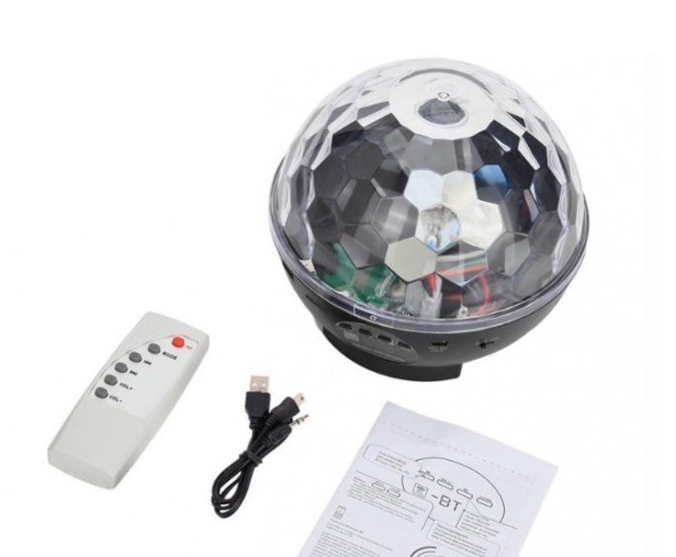

Диско шар MUSIC BALL с USB+SD+Blueеtooth L-740/ 968 с подсветкой