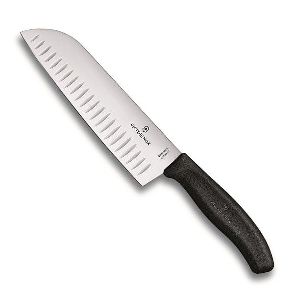

Нож сантоку Victorinox 17см с воздушными карманами в блистере 6.8523.17B