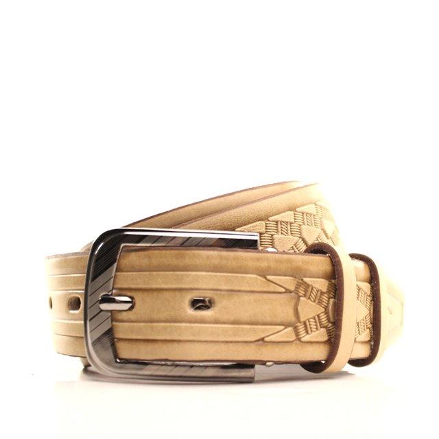 

Ремень Lazar кожаный бежевый L35U1W96 120-125 см