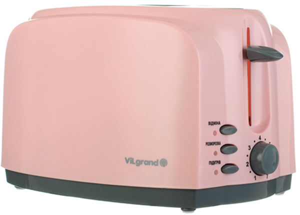 

Тостер ViLgrand VT0727 Pink