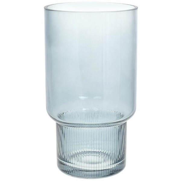 

Ваза декоративная Ancient Glass "Фуджи" 25.5х14см, стекло, светло-голубой