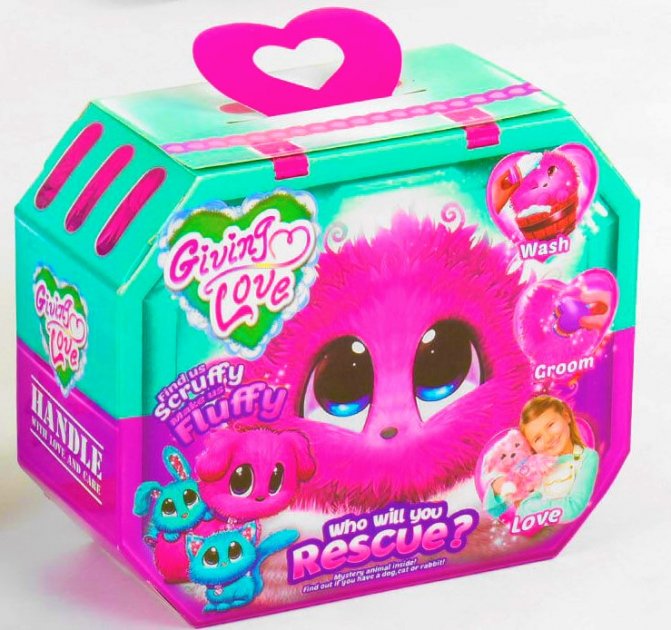 

Мягкая игрушка-сюрприз Пушистик-потеряшка розовый Scruff A Luvs DR5026 NoNa