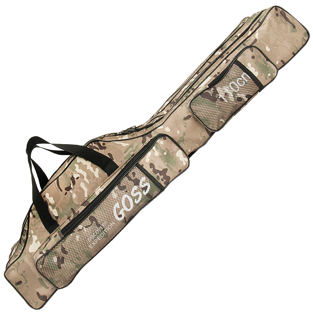 

Чехол Goss 3 отдела 1.1 метра для удочек и спиннингов с катушкой камуфляж