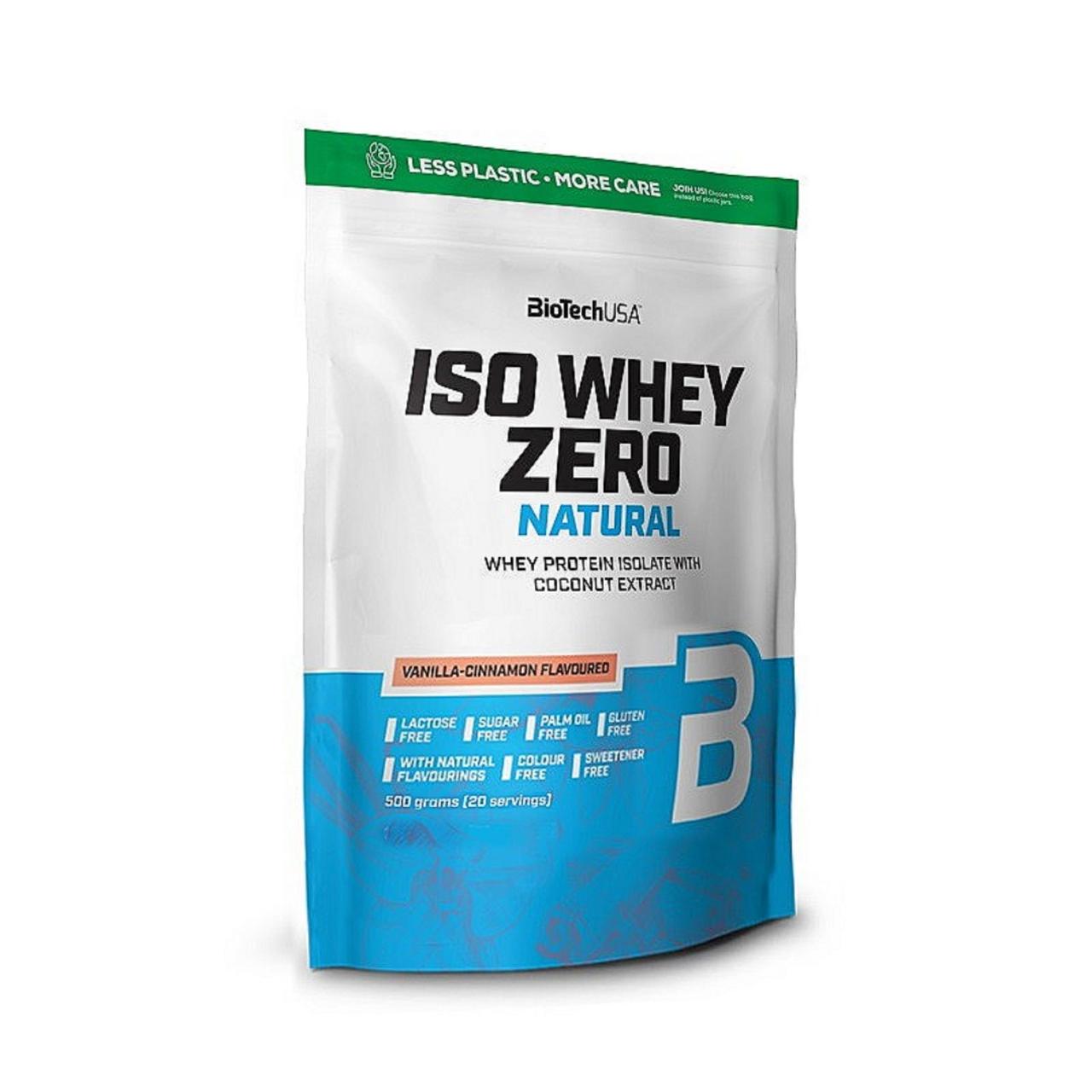 

Изолят сыворочного протеина BioTech USA "ISO WHEY Zero lactose" Ваниль-корица (500г)