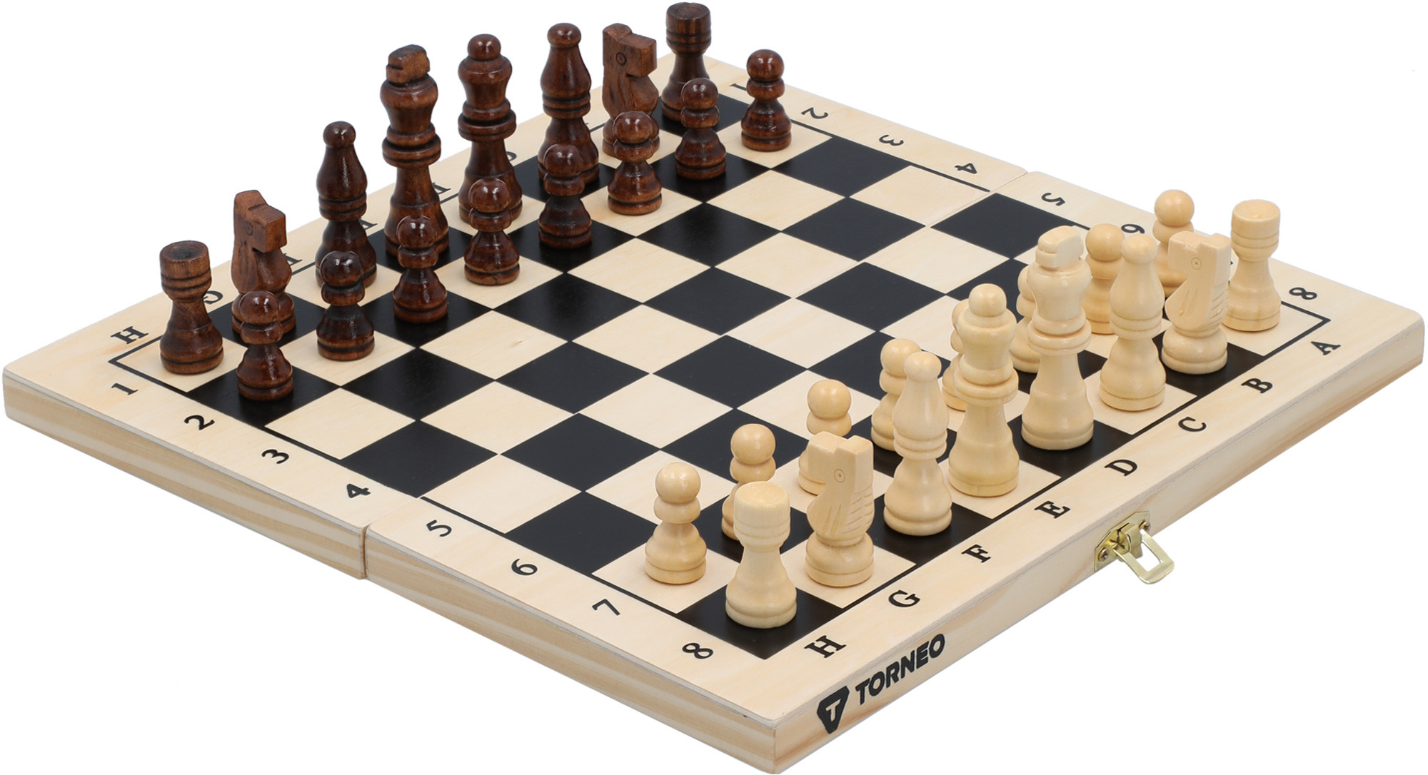 

Шахматы Шашки Настольная игра 2 в 1 Дерево 28,8 x 14,2 x 3,2 см Torneo
