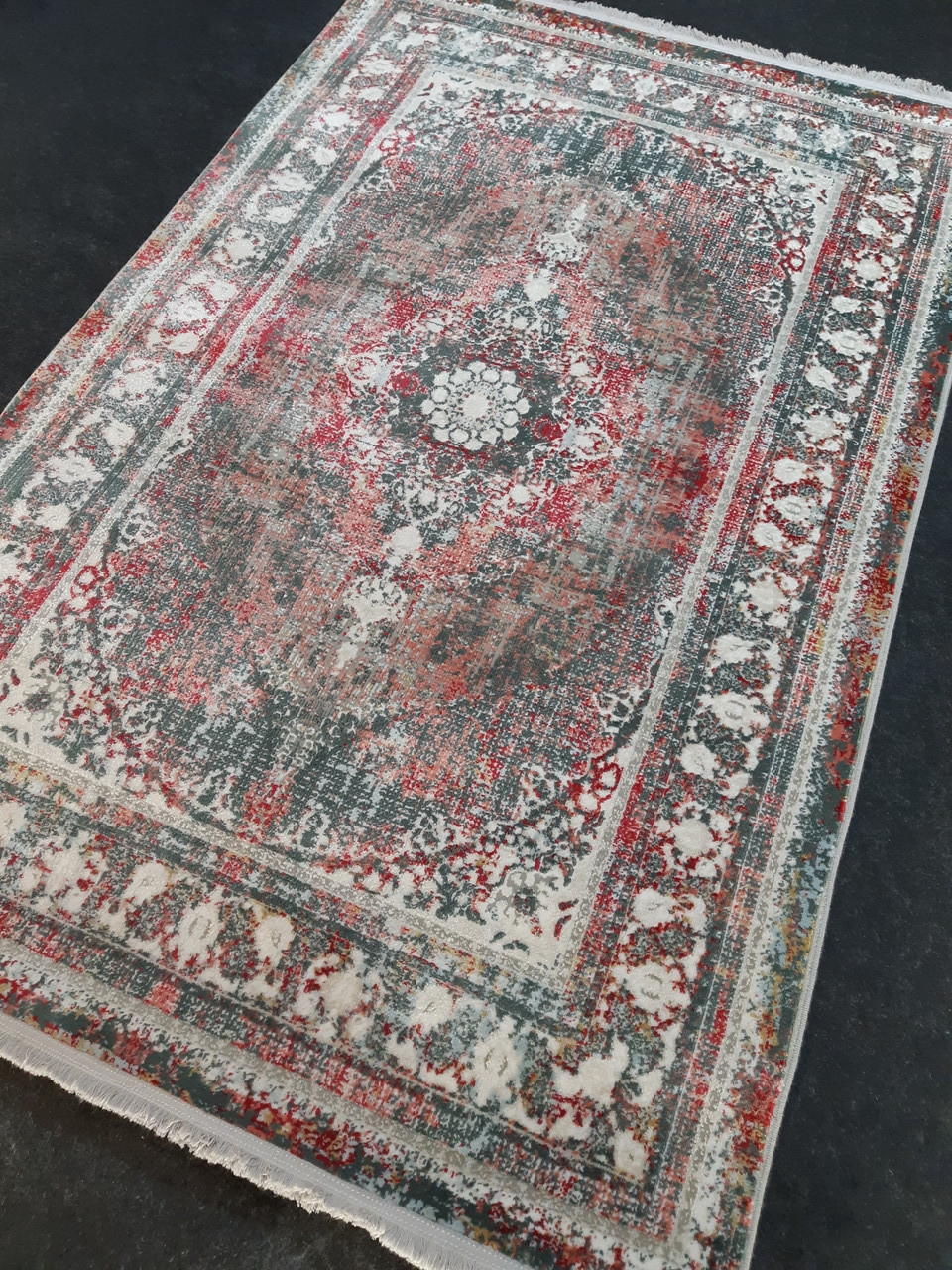 

Ковер Faravahar Vintage 150х230 см Серый с розовым (0407)
