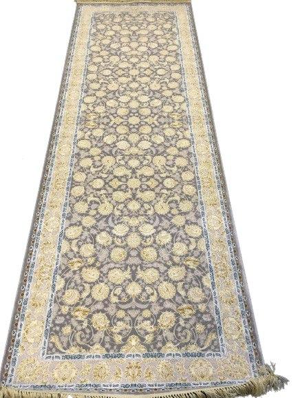 

Ковровая дорожка Faravahar Classic 100х300 см Серая с бежевым (0460)