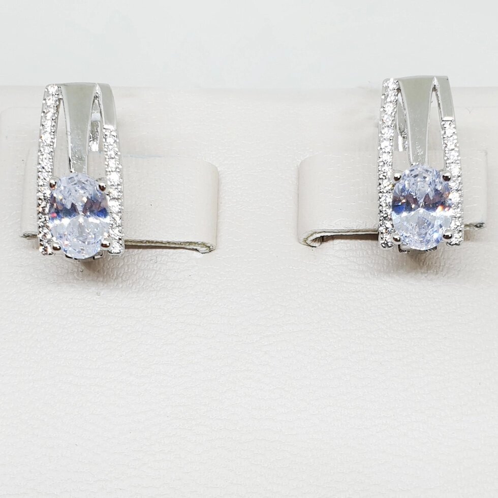 

Сережки серебряные с кубическим цирконием 4,22 г