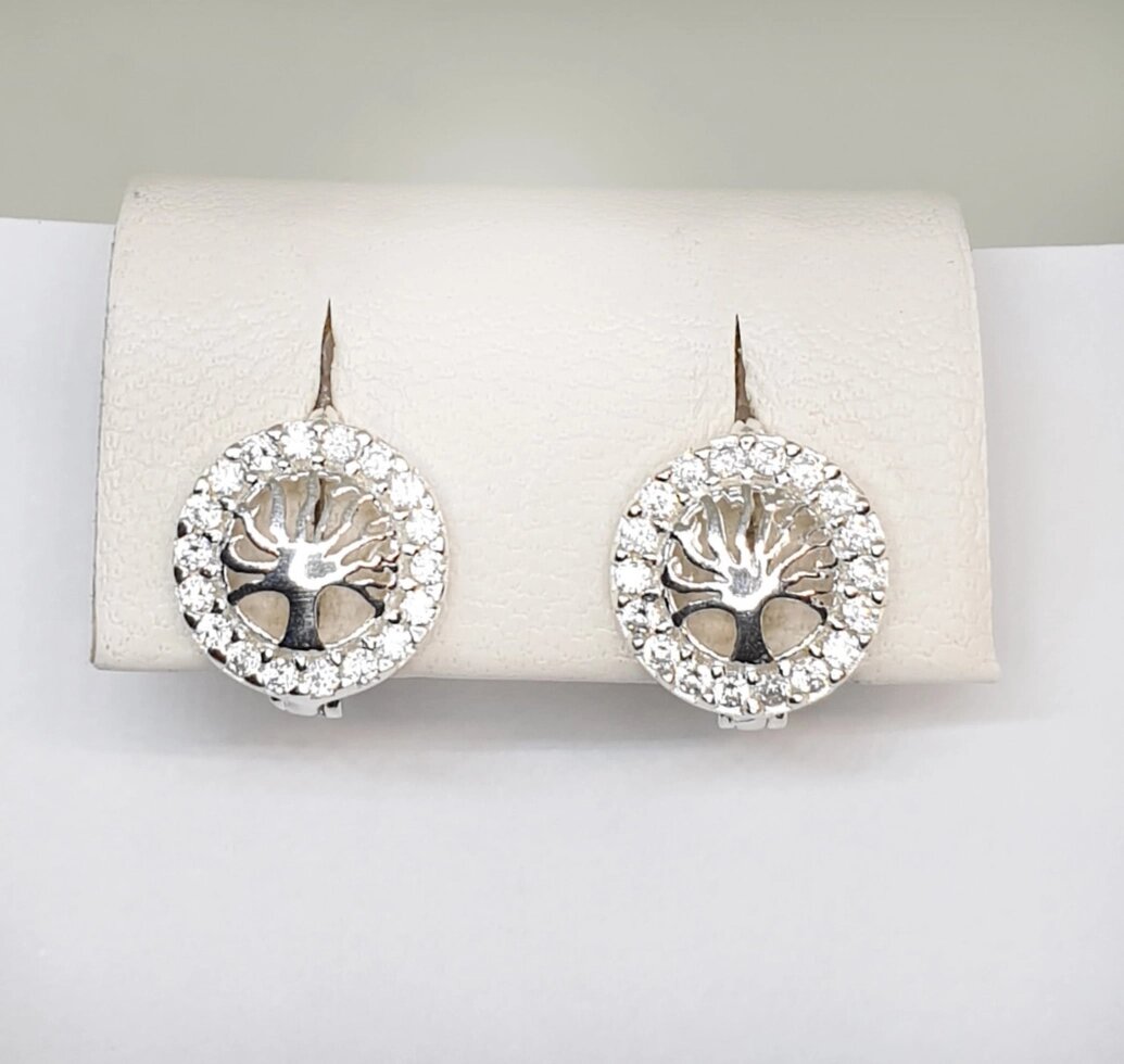 

Сережки серебряные с кубическим цирконием 2,35 г