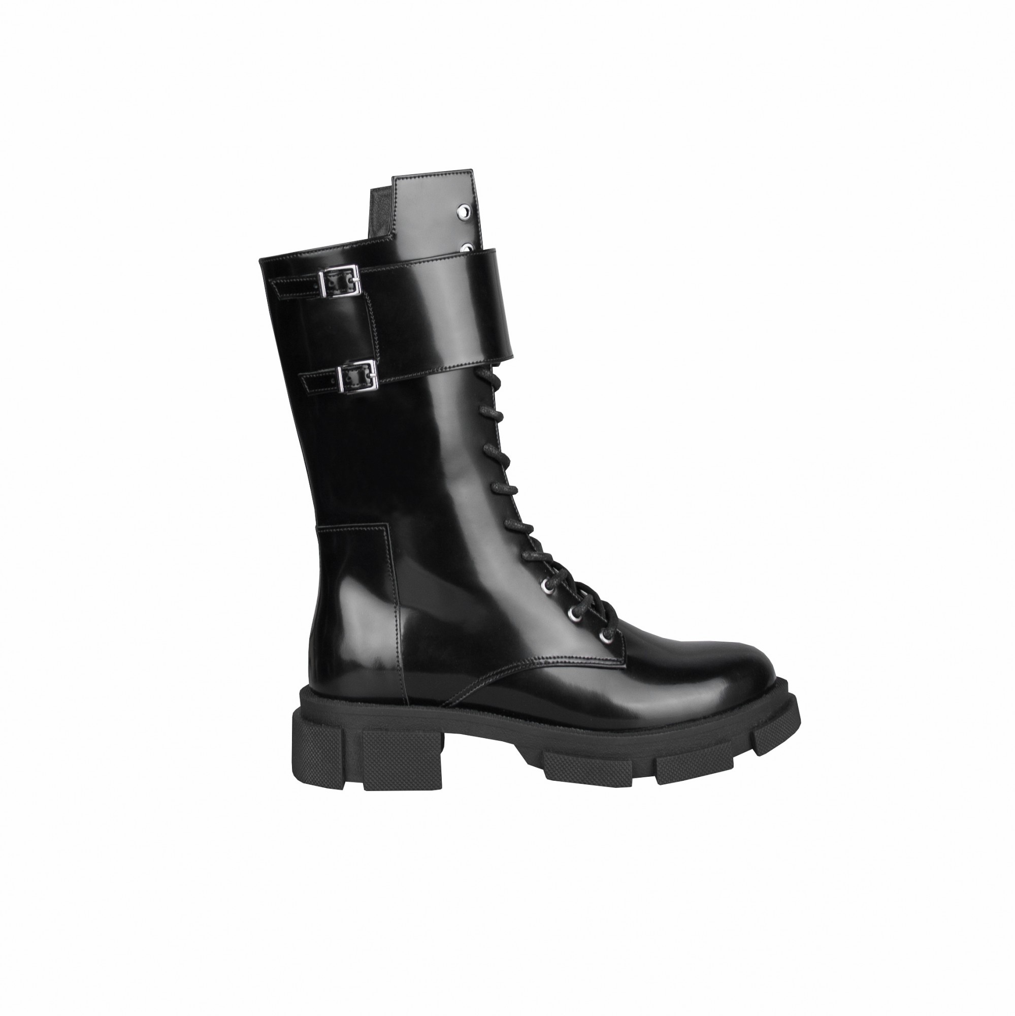 

Кожаные ботинки Intent Combat BT112L 35 Черный лак