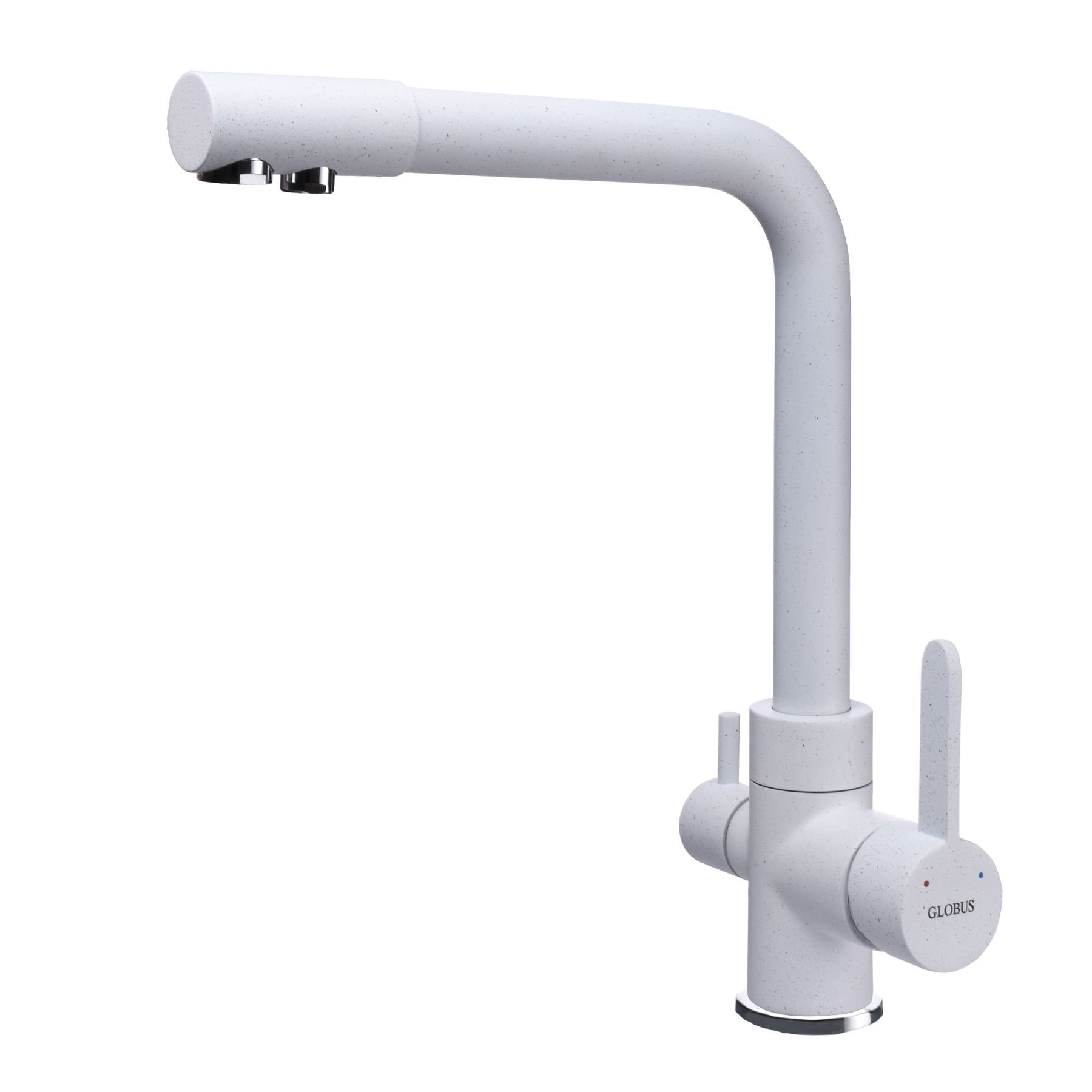 

Смеситель для кухни под осмос Globus Lux GLLR-0444-7-WHITE