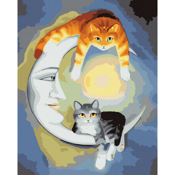 

Картина по номерам / анти-стресс раскраска Brushme Ночные котики (GX23843)