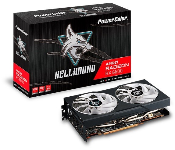 

Відеокарта Видеокарта PowerColor, Radeon RX 6600, Hellhound, 8Gb GDDR6, 128-bit, HDMI/3xDP, 2491/14000 MHz, 8-pin (AXRX 6600 8GBD6-3DHL)