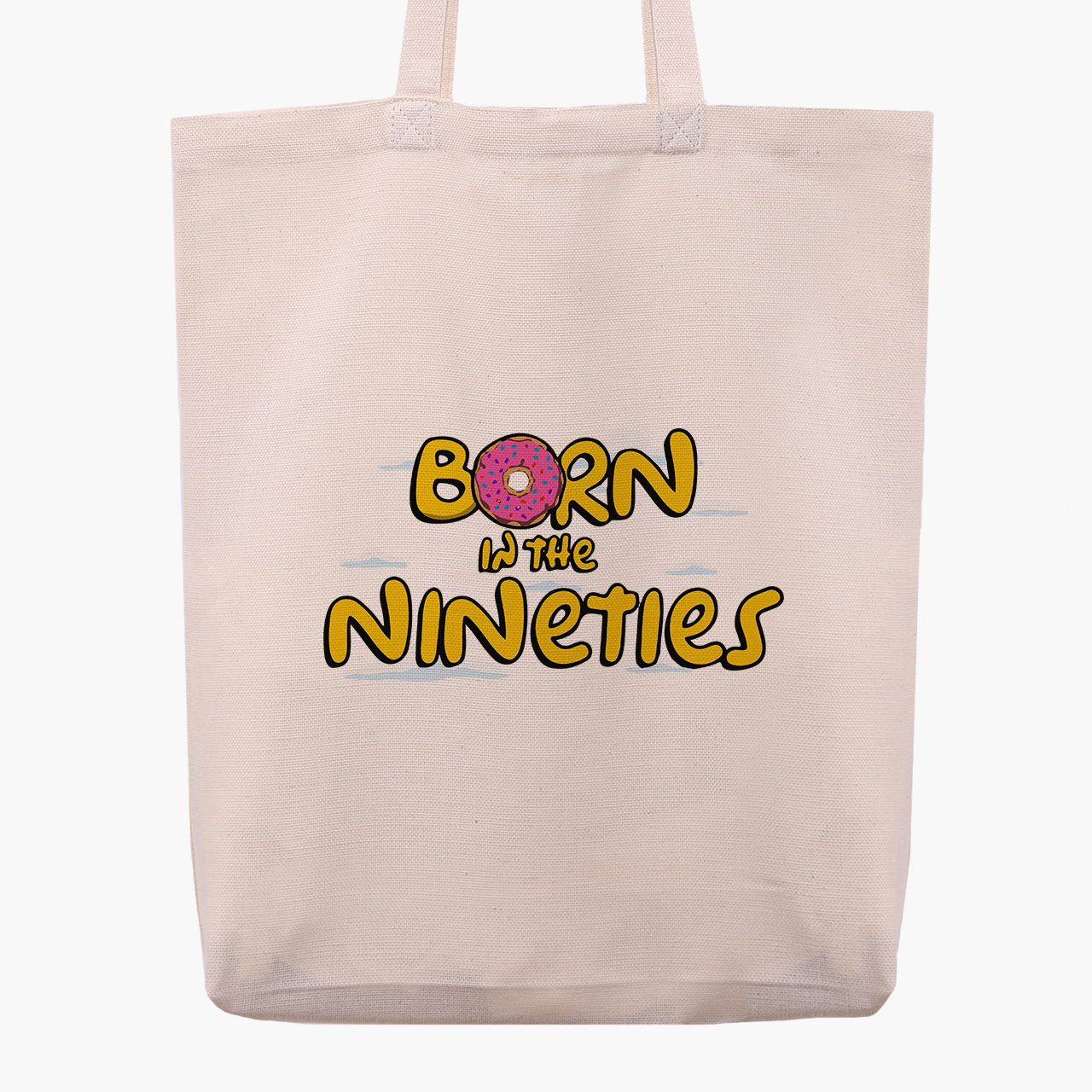 

Эко сумка шоппер Рожденный в девяностые Симпсоны (Born in the nineties The Simpsons) (9227-3413) 41x35x8.5 см Белый