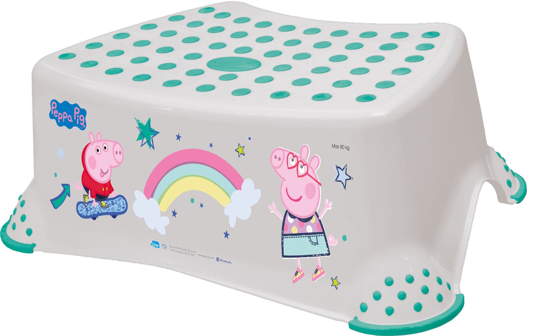 

Детская подставка для ног в ванную "Peppa Pig", серая