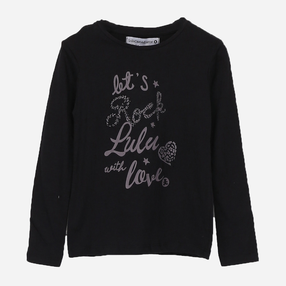 

Футболка с длинными рукавами Lulu Castagnette smix03700202 116 см Черная