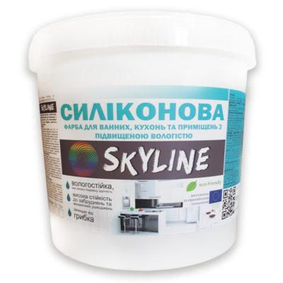 

Краска силиконовая SkyLine для ванной и кухни 10 л (14 кг) Белая