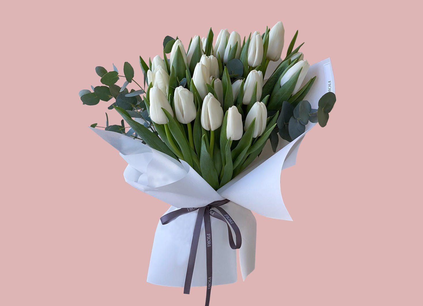 

Букет из свежих цветов White Dewt FIORI