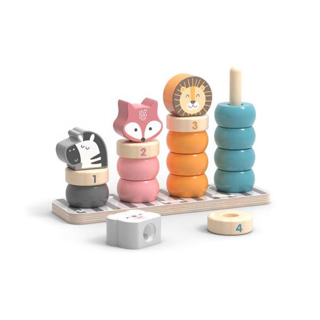 

Развивающая игрушка Viga Toys Пирамидка-сортер PolarB Зверята (44022)