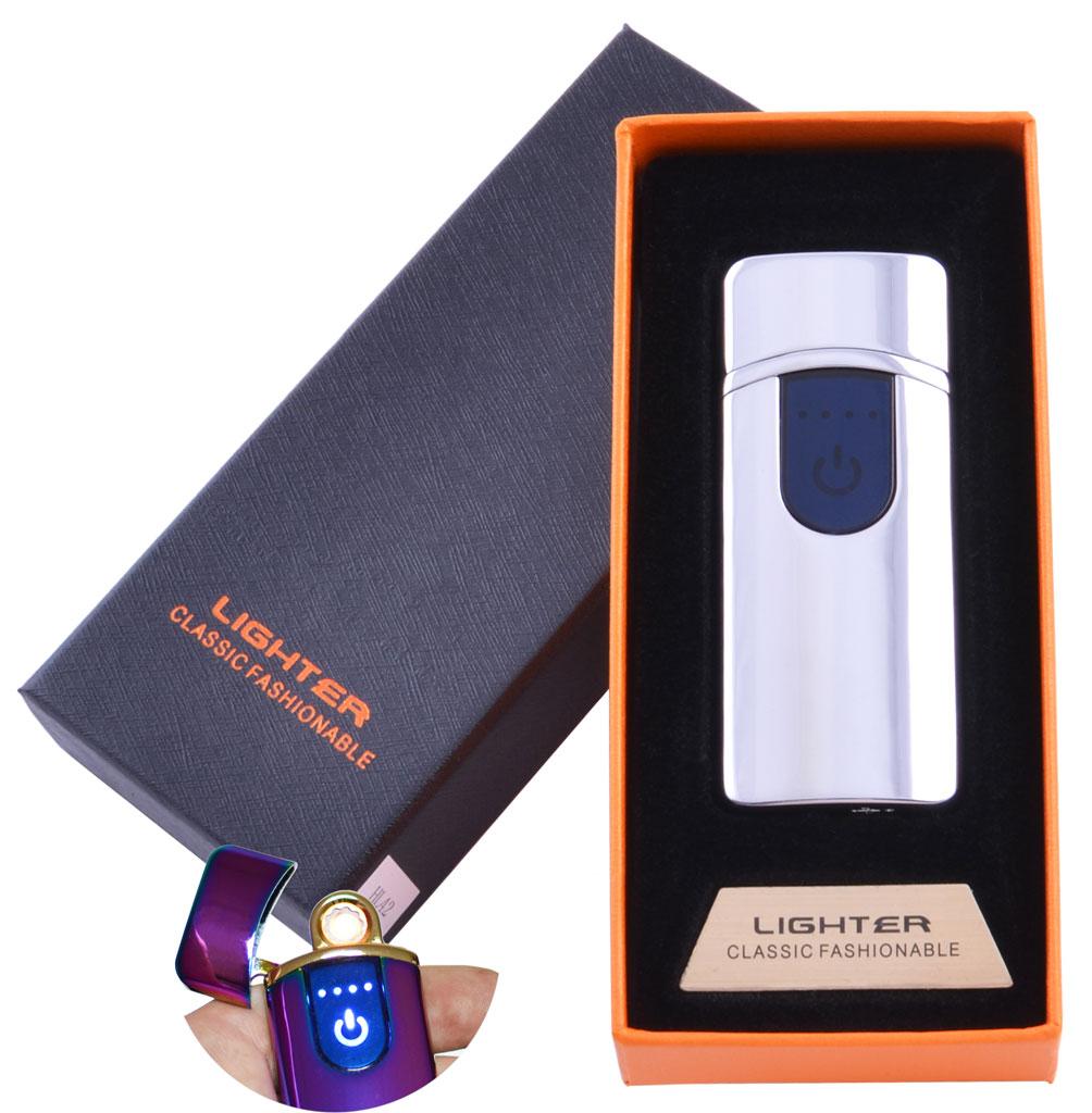 

USB зажигалка в подарочной упаковке Lighter (Спираль накаливания) №HL-42 Silver