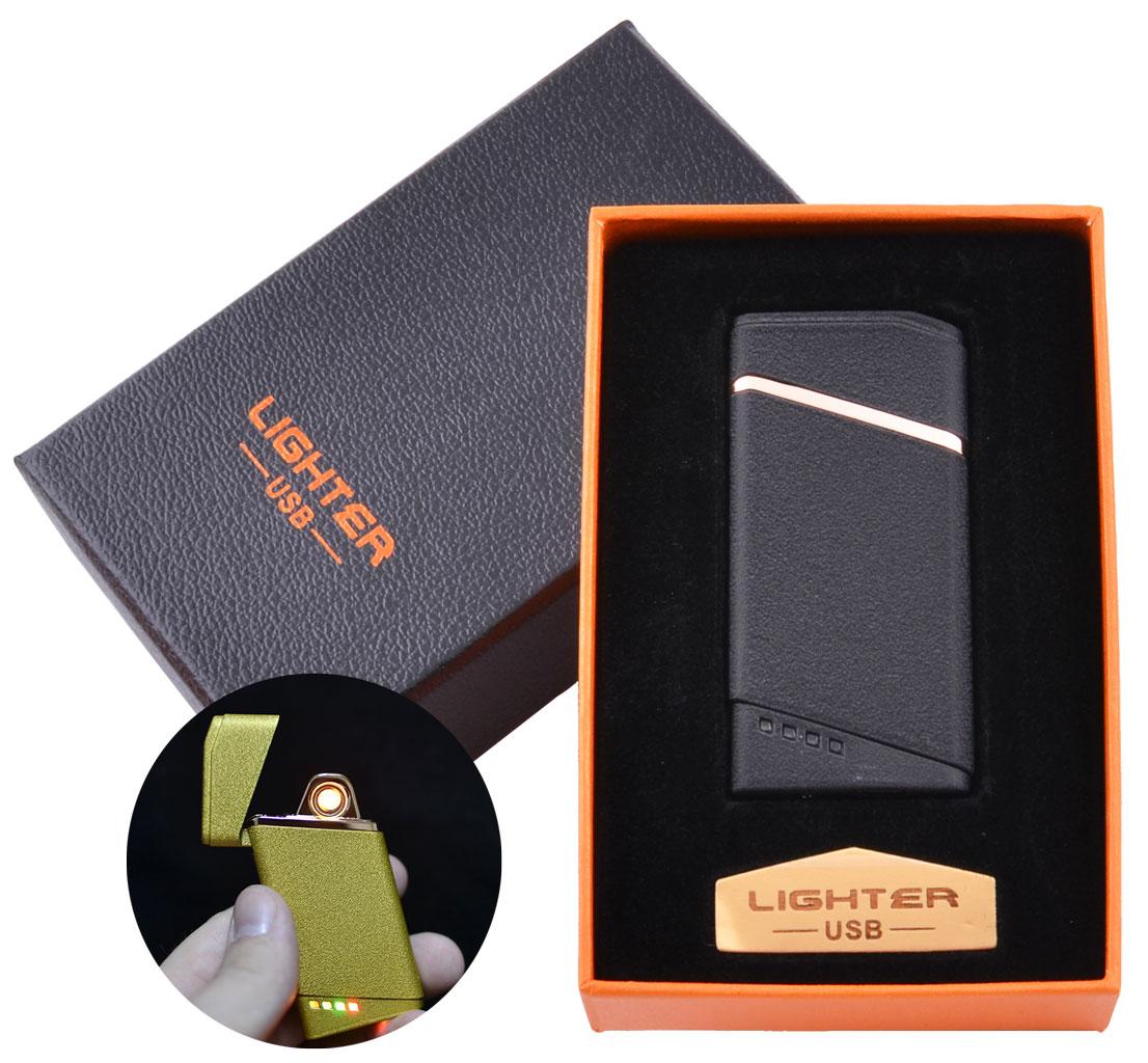 

USB зажигалка в подарочной упаковке Lighter (Спираль накаливания) №HL-18 Black