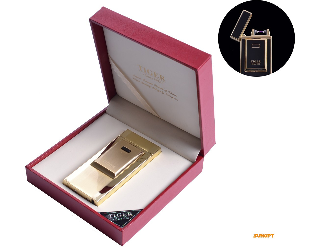 

USB зажигалка TIGER (Электроимпульсная) №4686 Gold