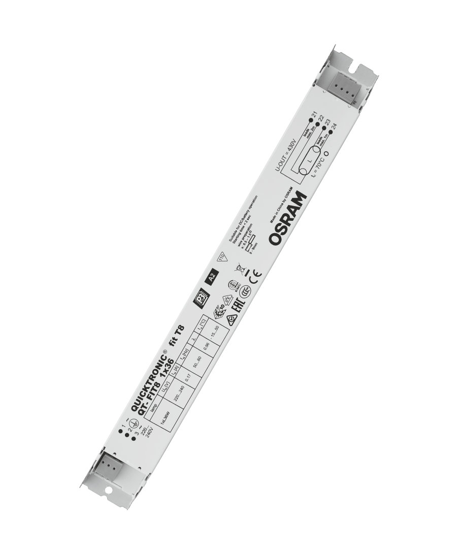 

Балласт электронный для люминесцентных ламп Osram QT-FIT8 1x36/230-240 (4008321294203)
