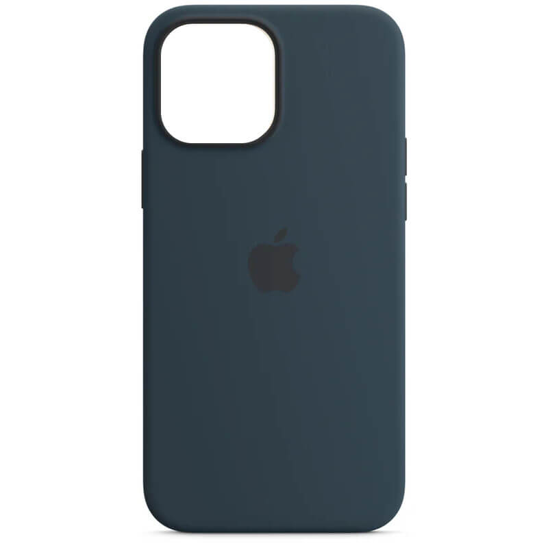 

Чехол Silicone case (AAA) full with Magsafe для Apple iPhone 13 Pro (6.1") Синий / Abyss Blue Без бренда