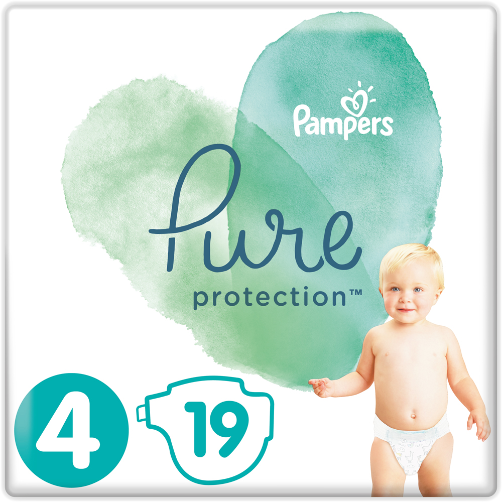 

Подгузники Pampers Pure Protection Размер 4 Maxi 9-14 кг 19 шт (8001841023298)