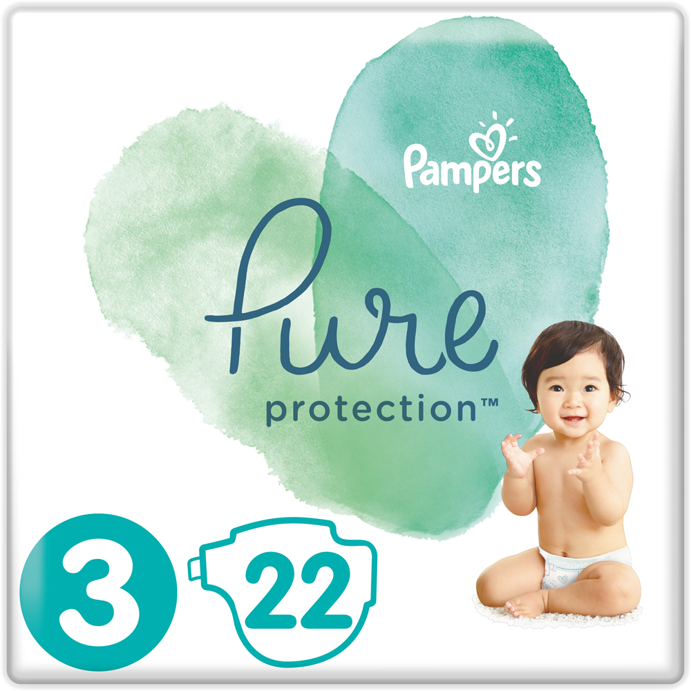 

Подгузники Pampers Pure Protection Размер 3 Midi 6-10 кг 22 шт (8001841023250)