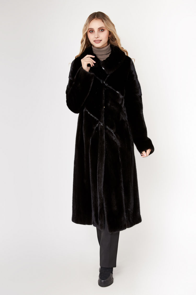 

Шуба Karamitsos 5810/120  Black 227580001, Шуба Karamitsos 5810/120 M Black 227580001